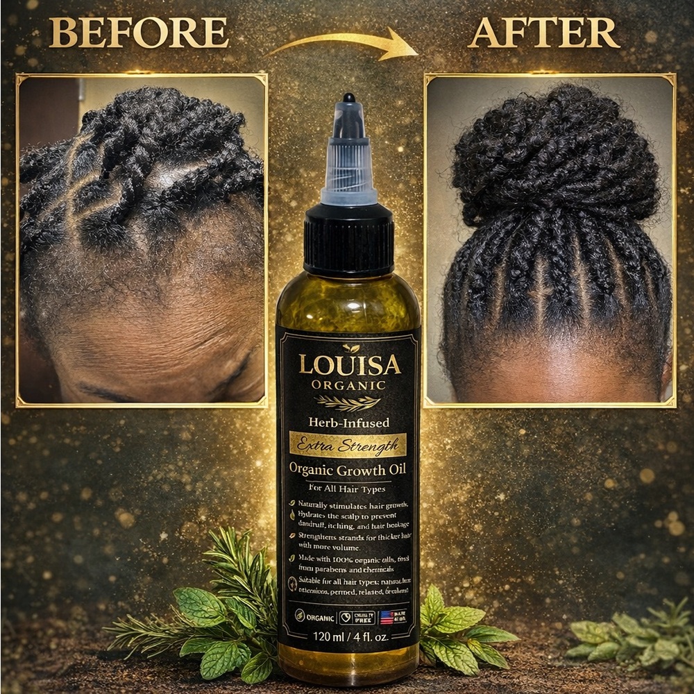 Louisa Organic Extra Strength Organic Growth Oil -4 oz